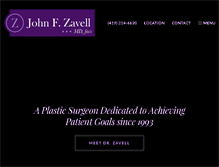 Tablet Screenshot of johnzavellmd.com